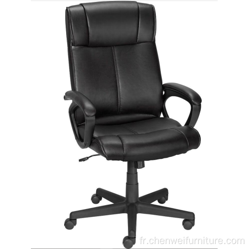 Directeur de chaise de bureau pivotant ergonomique de cuir PU moderne